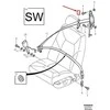 VOLVO S60 MK1 Priekinis Dešinysis Sėdynės Diržo Pasirinkimo Vartai 39966533 NAUJA ORIGINALI