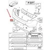 VOLVO S60 MK2 galinis bamperis Volantinė panelė Originali 31383087