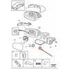 VOLVO S60 MK2 Kairės Priekinės Durų Veidrodžio Apatinis Dangtelis 31352815 NAUJAS ORIGINALUS