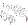 VOLVO S60 MK2 priekinio rato stabdžių flanšo varžtas 30741260 NAUJAS GENUINALUS