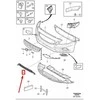 VOLVO S60 MK2 Priekinis Apatinis Bamperio Grotelės 31290983 NAUJAS ORIGINALUS