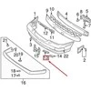 VOLVO S70 Priekinis Bamperis Dešinysis Grotelės 9151509 NAUJAS ORIGINALUS
