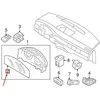VOLVO S80 MK2 Kombinuoto prietaiso keitimo stiklas 30786145 NAUJAS ORIGINALUS