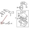 VOLVO S80 MK2 oro valytuvo montavimo mazgo guminė pagalvėlė originali 9492795