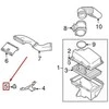VOLVO S80 MK2 oro valytuvo montavimo mazgo guminė pagalvėlė originali 9492795