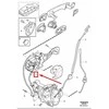 VOLVO S80 MK2 priekinių durų spynelės trosas Originalus 31349499