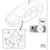 "Volvo S80 MK2" signalizacijos sirena Originali 30659883