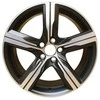 "Volvo S90 V90" 18 colių "R-Design" lengvojo lydinio ratlankio ratlankis matinės juodos spalvos, pjaustytas originalus 31445302