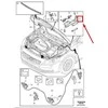 VOLVO V40 hečbekas priekinis kairysis variklio dangčio vyris LHD originalus 31442084