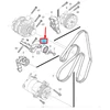 VOLVO V60 variklio V formos diržo kreipiamasis skriemulys Originalus 31359864
