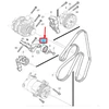 VOLVO V60 variklio V formos diržo kreipiamasis skriemulys Originalus 31359864