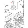 VOLVO V70 MK1 Automatinės Pavarų Perjungimo Rankenos Oda 9181356 NAUJA ORIGINALI