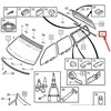 VOLVO V70 MK1 galinio lango apatinės apdailos detalė originali 9483520