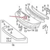 VOLVO V70 MK1 priekinis bamperis apatinė vidurinė grotelė Originali 9190034