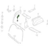 VOLVO V70 MK2 Galinės Dešinės Kolonos Dangtelis 9478443 NAUJAS ORIGINALUS