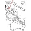 VOLVO V70 MK2 Įsiurbimo kolektoriaus oro vožtuvo nipelis 8631288 NAUJAS ORIGINALUS
