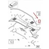 VOLVO V70 MK3 kairės pusės gaubto grotelių šoninis dangtelis Originalus 31218594