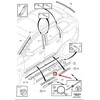 VOLVO XC60 apatinė priekinių dešiniųjų durų apdailos detalė originali 39819537