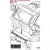 VOLVO XC60 MK1 apatinių keltuvo durelių apsauga nuo atsitrenkimo originali 31217749
