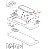 VOLVO XC60 MK1 kairysis šoninis skydelis nuo saulės originalus 39824054