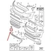 VOLVO XC60 MK1 priekinis bamperis R-Design radiatoriaus grotelių emblema Originali 31386506