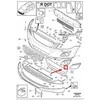 VOLVO XC60 MK1 Priekinis Kairysis Bamperio R-Design Grotelės Dangtelis 31290432 NAUJAS ORIGINALUS