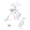 VOLVO XC60 MK2 vairo kolonėlės užraktas Originalus 32346695
