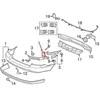 VOLVO XC70 MK2 Galinis Bamperio Spaustukas 30744648 NAUJAS ORIGINALUS