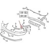 VOLVO XC70 MK2 Galinis Bamperio Spaustukas 30744648 NAUJAS ORIGINALUS