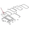 VOLVO XC70 P24 Stogo lango rėmo apdaila 39800564 NAUJA ORIGINALI