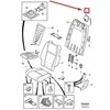 VOLVO XC90 MK1 Galinės sėdynės atlaisvinimo rankena 39998519 NAUJA ORIGINALI