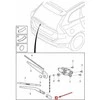 VOLVO XC90 MK1 galinio lango valytuvo rankenos dangtelis originalus 31333450