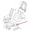 VOLVO XC90 MK1 priekinės kairės pusės sėdynės šoninis skydelis 39866790 NAUJAS GENUINALUS