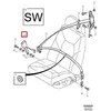 VOLVO XC90 MK1 Priekinio Sėdynės Diržo Užsegimas 6841697 NAUJAS ORIGINALUS