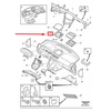 VOLVO XC90 MK1 prietaisų skydelio garsiakalbio laikiklis 30766429 Originalus