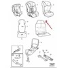 VOLVO XC90 MK1 Vaikų sėdynės apsaugos kick guard 31428081 NAUJA ORIGINALI