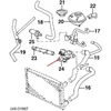VAG VW variklio aušinimo skysčio termostato korpusas 021121117A Originalus