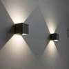 10W IP65 Juodas LED lauko šviestuvas atsparus vandeniui kvadratinis