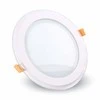 12W 3000K LED Panelė Apvali Stikliniu Rėmeliu Šilta Balta Šviesa