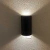 12W 3000K Sieninis LED šviestuvas juodas IP65