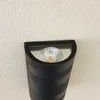 12W 3000K Sieninis LED šviestuvas juodas IP65