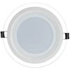 12W 4000K LED Panelė Apvali Stikliniu Rėmeliu natūrali Balta Šviesa