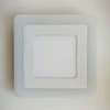 18W + 6W LED panelė dviejų spalvų kvadratinė