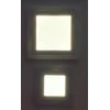18W + 6W LED panelė dviejų spalvų kvadratinė