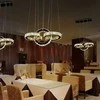 30W 6500K LED krištolo šviestuvas "3 žiedai"