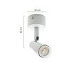 3W 4000K LED akcentinis šviestuvas baltas