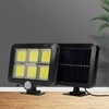 4W LED prožektorius su saulės baterija su judesio davikliu