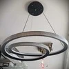 60W 3000-6000K LED pakabinamas šviestuvas juodas su nuotolinio valdymo pulteliu