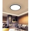 66W 40x4cm LED šviestuvas su nuotoliniu valdymu Juodas