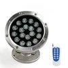 IP68 DC12V RGB 18W LED Šviestuvas su nuotolinio valdymo pulteliu